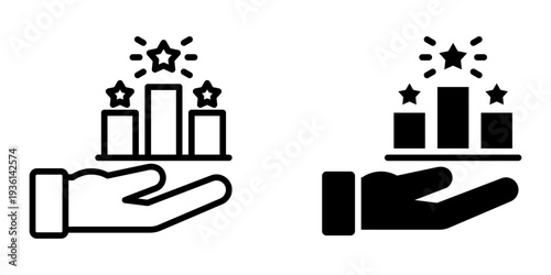 Ranking icon, element icon for design branding, print, and digital media