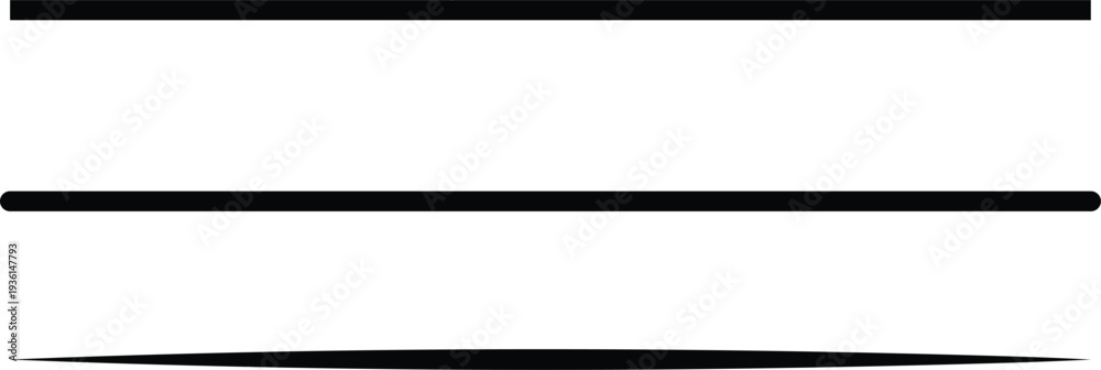 Obraz premium Black horizontal lines on white background abstract