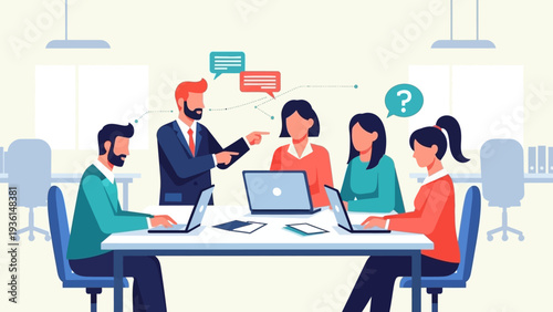 Business Team Meeting Discussion Collaboration.