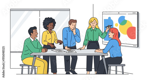 Diverse Group of Colleagues in Meeting.