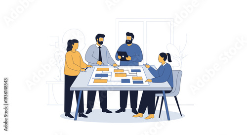 Group of People Discussing Project Plans.