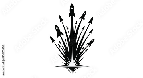 rockets launching into space explosion
