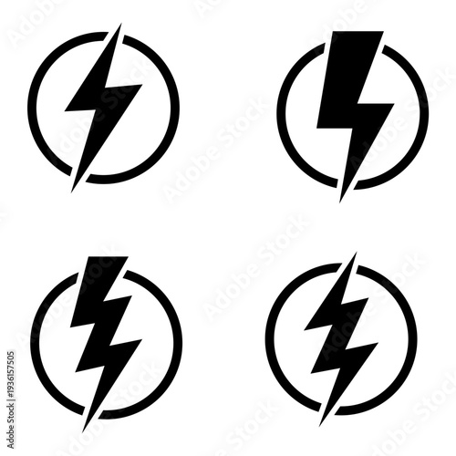 Logo raio relampago trovão