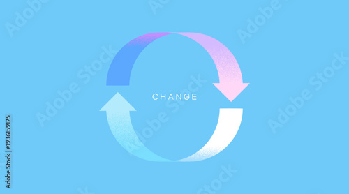 PDCA・改善サイクル・変化・変更をイメージした背景素材