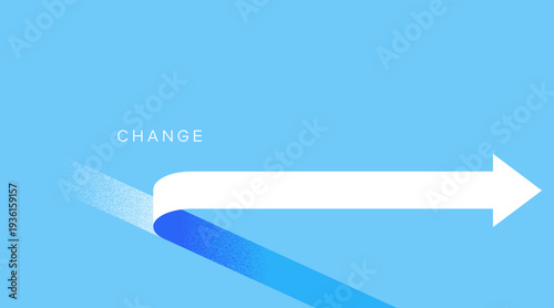 方向転換・変化・変更をイメージした背景素材
