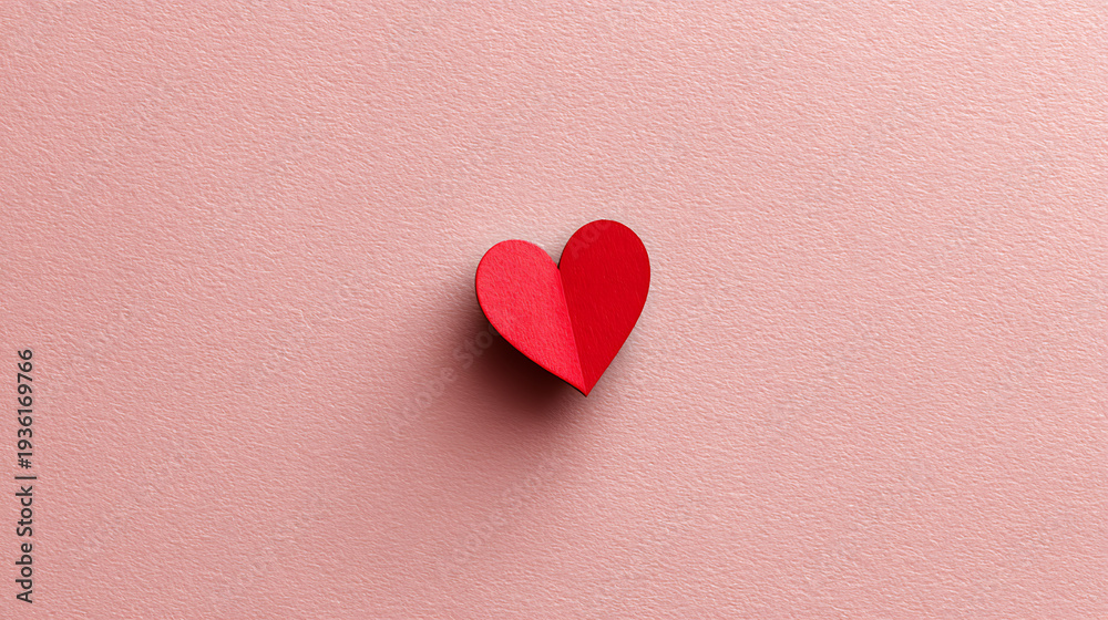 Fototapeta premium red heart on a wooden background