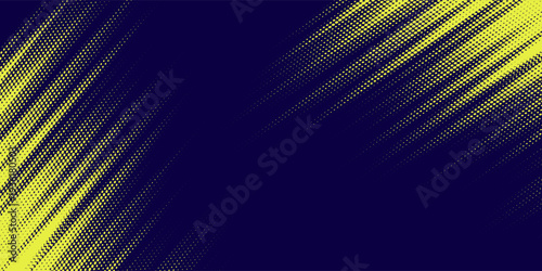 Yellow halftone on blue background. Vector dotted sparkles or halftone shine pattern texture Pop Art Style Background. vector illustration, modern EPS 10