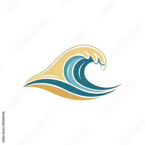 Abstract wave illustration wi...