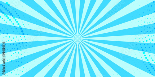 Cute light blue and yellow radial lines with a sparkling pop