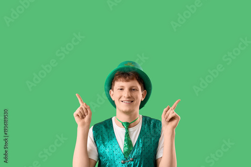Redhead young man in leprec...