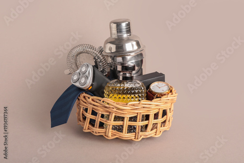 Gift basket with male acces...