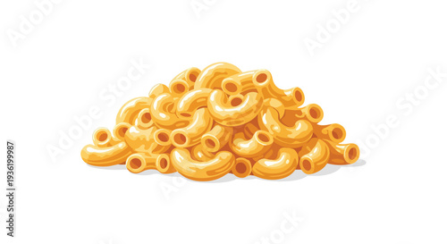 Pile of Delicious Macaroni and Cheese, Classic Comfort Food