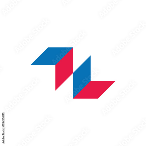 opposite arrows colorful linked symbol logo vector
