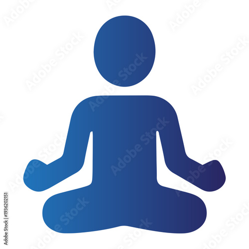 A person meditating in a serene environment, viewed from the front, showcasing tranquility and inner peace