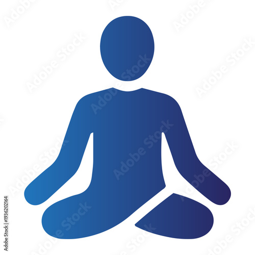 Serene individual meditating in lotus position, conveying peace and tranquility