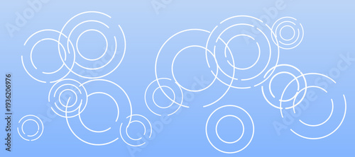 水色のシンプルな波紋の背景イラスト