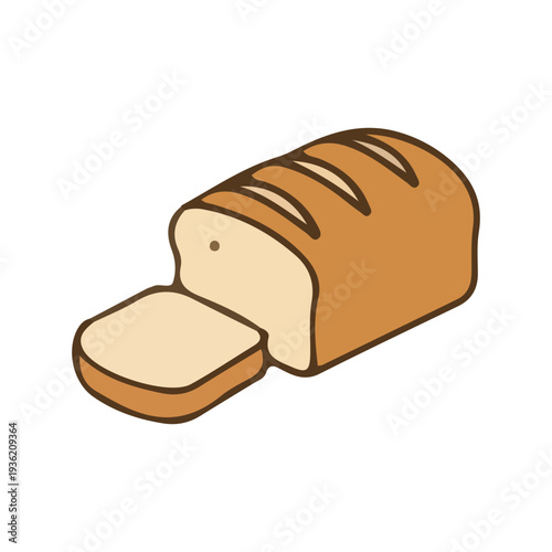 Sliced Loaf of Bread Icon
