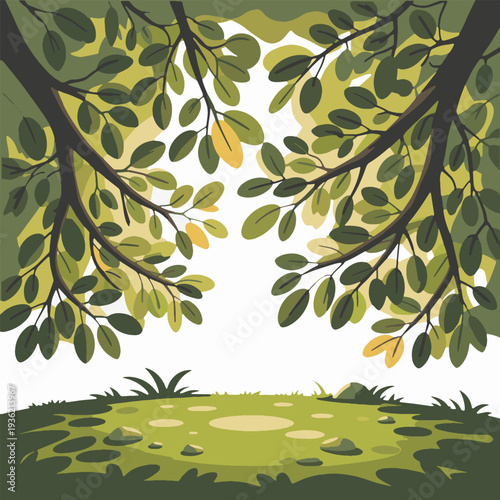 Sunlight Through Leaves