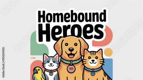 Homebound heroes animals dog cat bird together homebound heroes
