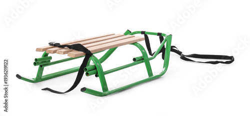 Empty sled isolated on whit...