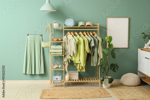 Interior of clothing store ...