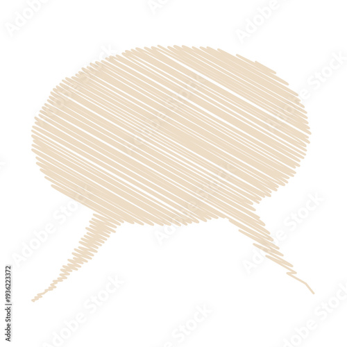 Scribble oval double tail