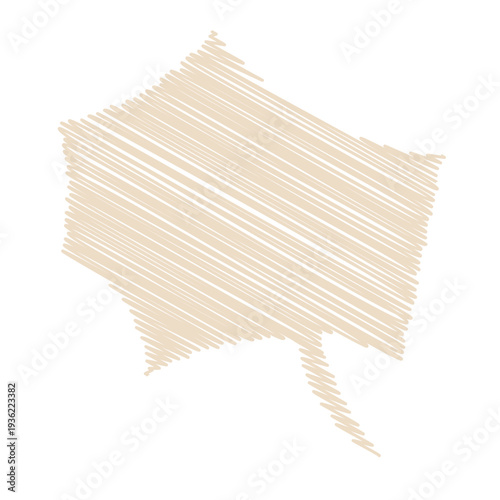 Scribble sharp angular bubble