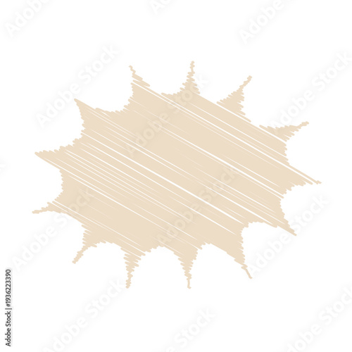 Scribble burst star bubble