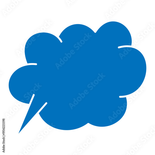 Blue fluffy dream bubble