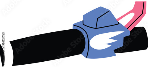 Electric leaf blower illustration