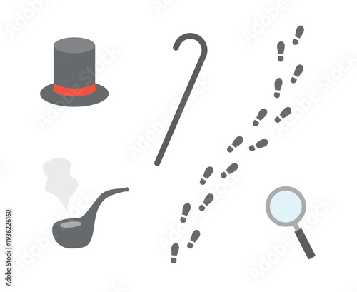 謎解きに関係する小物のイラスト