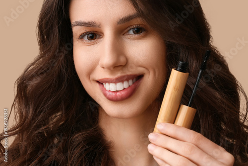 Beautiful young woman with ...