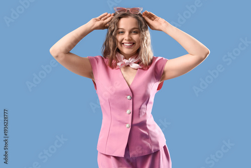 Fashionable young woman in ...