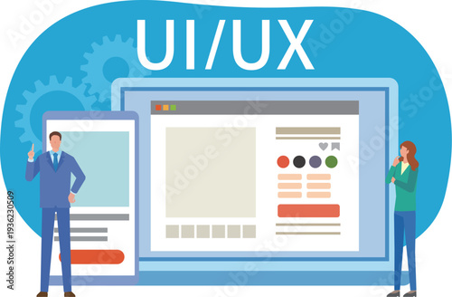 UI/UXのイメージイラスト