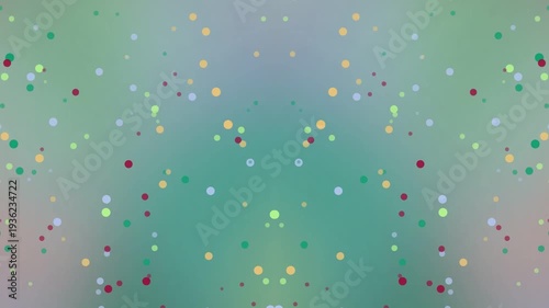 Kaleidoscopic Celebration: Abstract Dots Dance in a Symmetrical Pattern