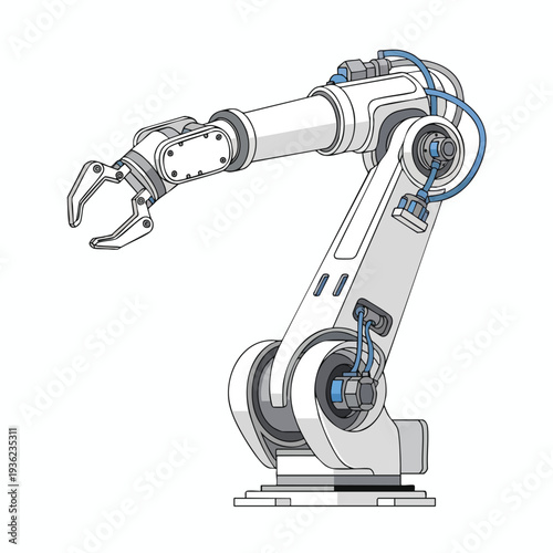 Advanced Industrial Robot Arm for Automation and Manufacturing