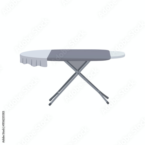 Modern Ironing Board with Iron in a Cozy Laundry Room Setting