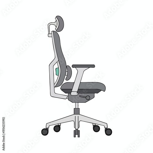 Modern ergonomic office chair with adjustable features for comfortable workspace seating