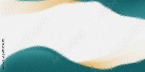 Abstract Minimal Teal and Yellow Wave Background