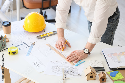 Male construction engineer ...