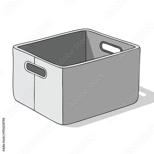 Empty Storage Bin for Organization and Clutter Management