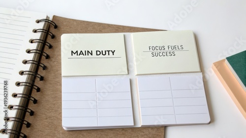 Inspirational Note Cards on Notebook for Daily Motivation and Productivity Enhancement