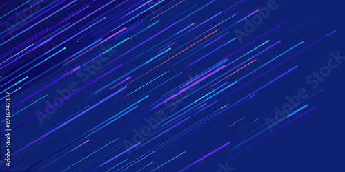 Abstract diagonal lines in vibrant blues purples and oranges