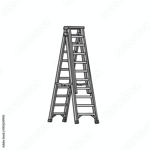 Versatile Aluminum Step Ladder for Home and Professional Use