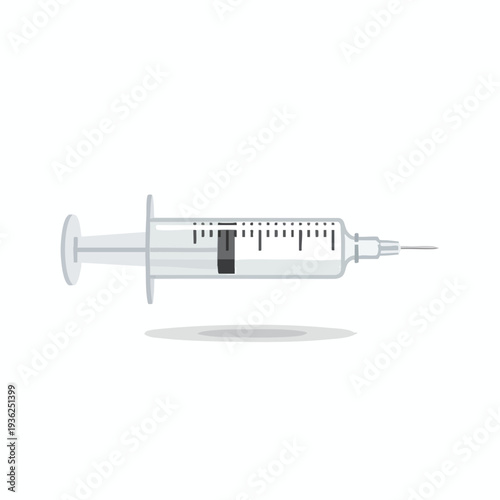 Medical Syringe with Empty Barrel for Healthcare and Vaccination Campaigns