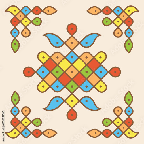 Kolam Design with Kolam Corners