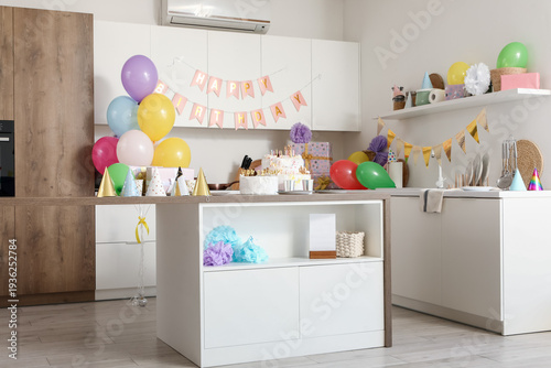 Interior of kitchen decorat...
