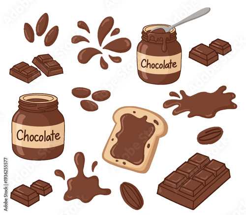 Chocolate Spread Elements Collection