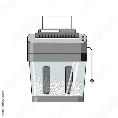 Modern Paper Shredder for Safe Document Disposal and Security