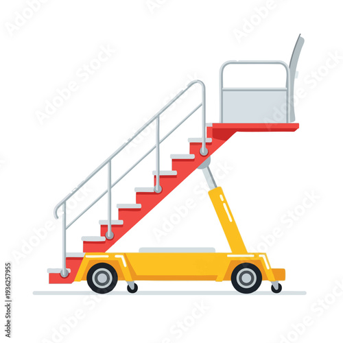 Modern Mobile Staircase Platform for Buildings and Transportation